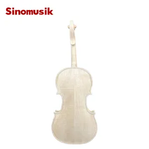 Cina Sinomusik set di violino solido non verniciato fai da te in acero fiamma di alta qualità