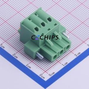 KF2EDGKDM-5.0-3P Plug-in Terminal Block P=5mm Connector Plug Screw Fixing 1x3P 5mm - Product Image 1