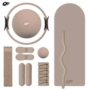 मूल कारखाना समर्थन अनुकूलित लोगो सिलिकॉन टखने का भार डम्बल पावर रिंग योग मैट पाइलेट बॉल सेट/किट - Product Image 1