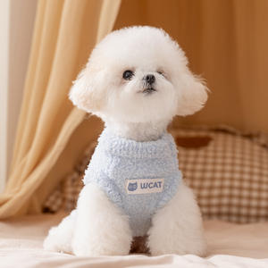 Chaleco para perros, color azul Klein, poliéster sólido, abrigo cálido para invierno, diseño bonito para Corgis y Bichons, ropa de otoño e invierno - Product Image 5