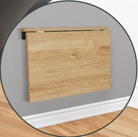 Wandmontierter Klappbarer Esstisch Ausziehbarer Tisch Kleiner Holzschreibtisch für Küche Wohnzimmer Heimbüro