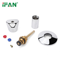 Стандартный 8077 клапан IFANPlus, PPR 1/2 ''-3/4'', высококачественный клапан PPR серебристого цвета с ручкой, скрытый клапан PPR