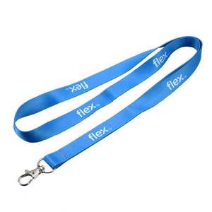 Wholesale <b>Blank</b> Sublimation Polyester Lanyard Custom Silk Screen Print logo Woven Polyester Material Lanyard - Product Image 2