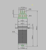 Tube électronique à vide, tube d'oscillation haute fréquence, triode en verre, tube électronique triode 100KW, triode haute puissance FD-911S