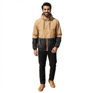 Nouvelle veste d'automne vintage standard pour charpentier, coupe camionneur, coupe-vent, imperméable, à capuche, en toile et coton - Product Image 1