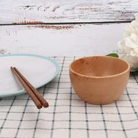 FLYWOD Nouvelle Tendance Bol en Bois de Hêtre pour Service de Salade de Fruits et Légumes, Bol à Pâte en Bois, Vente en Gros