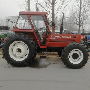 农用菲亚特拖拉机用二手拖拉机100-90 111-90 60-90 4x4WD农业设备前端装载机梅西·弗格森MF385