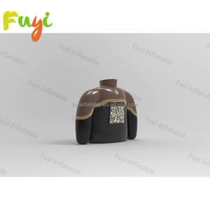 户外巨型逼真充气冬季夹克模型广告定制充气发光服装用于促销 - Product Image 5