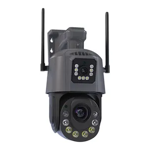 Icsee WIFI Cámara IP 36X Zoom 6MP Lente dual Exterior Inalámbrico CCTV P2P Velocidad PTZ Cámara Domo
