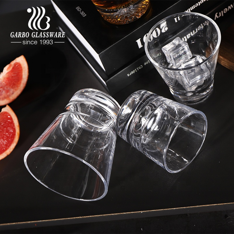 10oz glassware for pub night club barware spirit whiskey cocktail soda beverage glass tumbler with thickened bottom iceberg