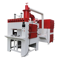 Cabine de sablage automatique à haute efficacité avec broche d'indexation rotative / Machine de sablage à table