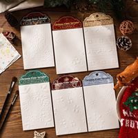 10 feuilles par paquet, matériel de la série Histoires d'hiver de Noël, décorations sur le thème de Noël