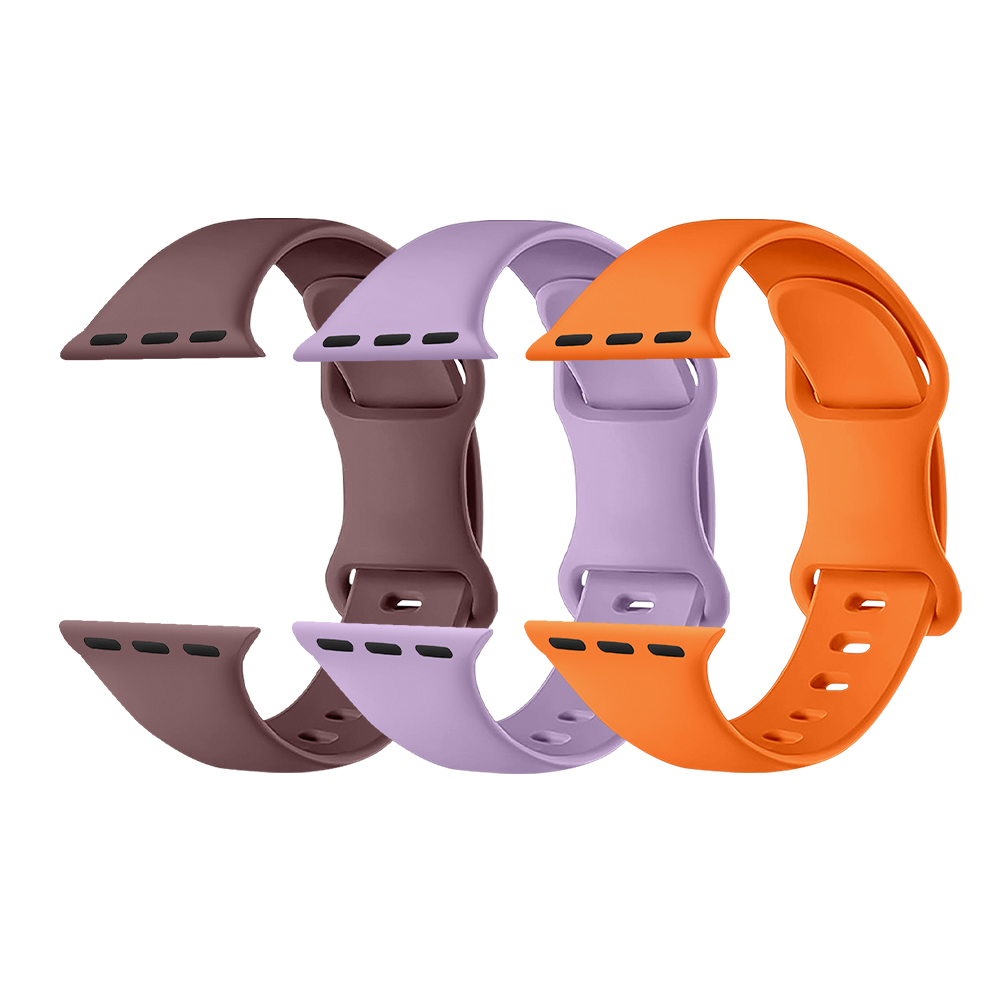 Ремешок для часов Apple Watch Series 9 8 7 6, Цветной силиконовый смарт-ремешок для спортивных часов, мягкий прочный ремешок для мужчин и женщин