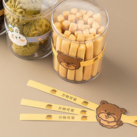 Pot à biscuits en plastique Transparent, boîte à gâteaux de Dessert, seau à biscuits rond, boîte à pâtisserie scellée