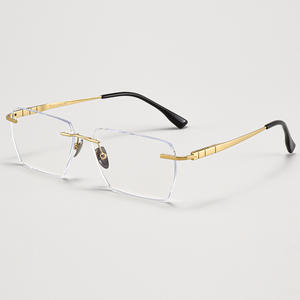 69047 montatura senza montatura Super leggera da uomo in puro titanio per occhiali ottici all'ingrosso della fabbrica di alta qualità - Product Image 5