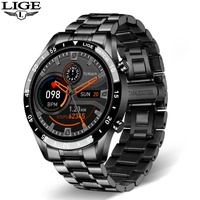 Montre connectée de luxe LIGE pour hommes matures, montre intelligente de mode pour hommes avec appels Bluetooth, montres étanches pour hommes, montre connectée de sport et de fitness 2025