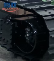 Châssis sur chenilles en acier Guanya personnalisé pour chargeuse décompacteuse, fourniture directe usine OEM, garantie 3 mois, Chine Zhejiang