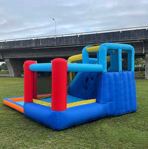 Petit château d'eau gonflable en PVC à double glissière pour la maison ou le <span class=keywords><strong>parc</strong></span> d'attractions Trampoline d'intérieur vilain extérieur pour les enfants - Product Image 4