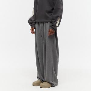 Pantalon fluide ajustable à quatre plis, coupe large et confortable, style chic et décontracté, idéal pour la vente en gros - Product Image 2