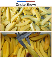 Industriële mango schil- en snijmachine met 3-laags transportband, 0,5-1 TPH, SUS304, voor fruitverwerkingsfabrieken