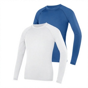 Camiseta Deportiva Unisex de Manga Larga Transpirable para MMA BJJ, Blanca y Negra, de Secado Rápido, Spandex/Poliéster, para Adultos - Product Image 5