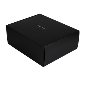 <span class=keywords><strong>Caja</strong></span> de Envío Negra Mate con Logotipo Personalizado del Fabricante <span class=keywords><strong>para</strong></span> Productos de Comercio Electrónico de Lujo - Product Image 1