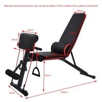 Chaise de musculation pliable TOPKO pour la maison, banc de musculation réglable pour exercices de fitness, abdominaux et levée de poids