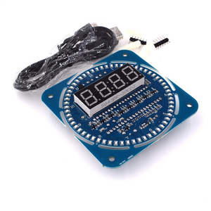 Creative Electronic Rotating Led Display <b>Clock</b> Ds1302 Temperature Alarm Diy <b>Kit</b> Model 5643br-30cd3 - Product Image 1