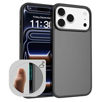 Coque de téléphone antichoc rigide translucide mate pour iPhone 17 Pro Max, 18 Pro, 16E, compatible Apple 15 Pro, 14 Plus