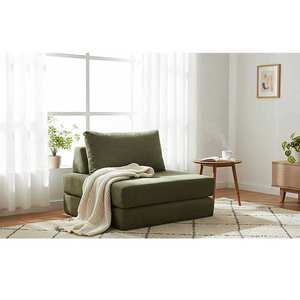 Multi-Functional Foldable Corduroy <b>Sofa</b> <b>Bed</b> Compression Packed Modular Sleeper <b>Sofa</b> One Seat <b>Small</b> Spaces Hospital School Hotel - Product Image 1