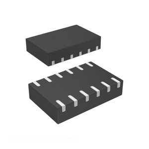 12 WFDFN STM6601AQ2BDM6F IC SUPERVISOR 1 CANAL 12TDFN Componentes de Gestión de Energía (PMIC) Electrónicos Originales - Product Image 1