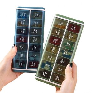 กล่องยาสีเขียว กล่องใส่ยาขายส่ง กล่องยา 14 วัน - Product Image 2
