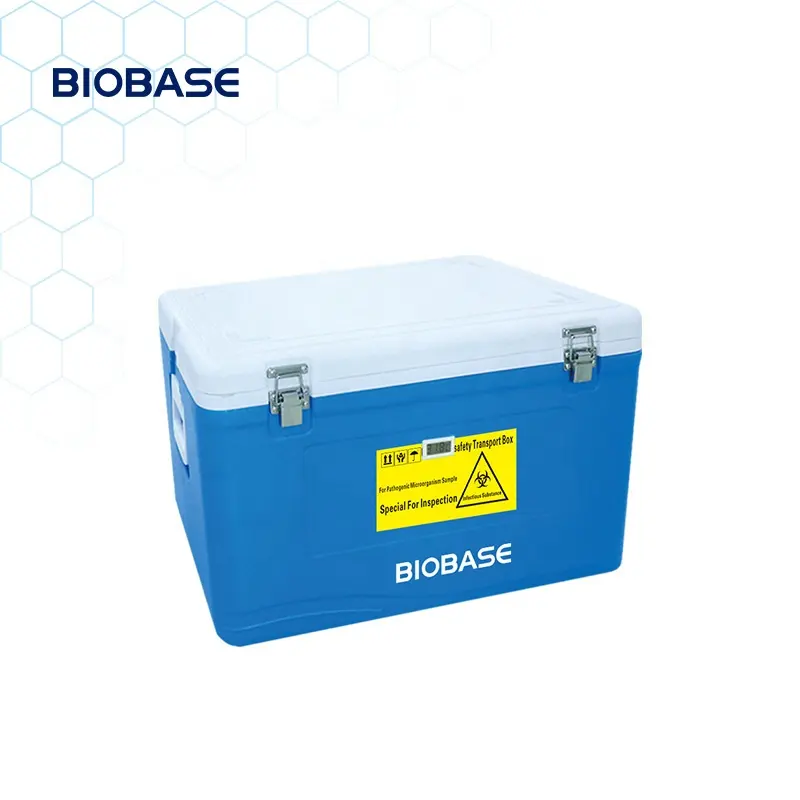 BIOBASE CHINA K Caja de transporte de bioseguridad con pantalla de temperatura Transporte de cadena de frío de vacunas
