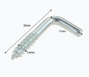 Vít Trong Cốc Móc Vít Trong Móc Áo Xoắn Ốc Khung Hình Cây Đèn Ánh Sáng Rèm Thực Vật Lưới Dây Mắt Bolt L Cup Hook - Product Image 4