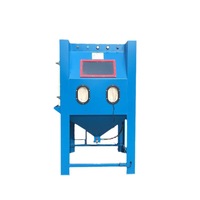 Rueda portátil mini máquina de chorro de arena de hormigón vacío máquina de chorro de arena láser