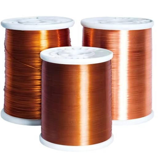 CCA ECCA Flat Enameled Copper Clad Aluminum Wire Industrial Auto Building Use RoHS for High Purity Class 155 180 200