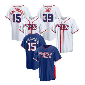 Camiseta Personalizada del Clásico Mundial de Béisbol 2026, Edición Local, Económica, Cosida, para Todos los Jugadores, 15 <span class=keywords><strong>Maldonado</strong></span>, 39 Díaz - Product Image 3