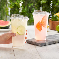 Gobelet pour boissons froides 100% biodégradable en PLA, écologique, compostable, 16 oz