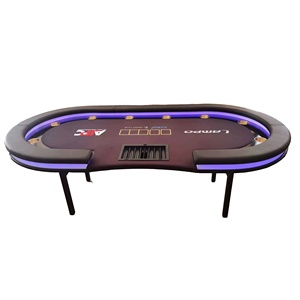 Table de poker LED pliable, table de poker LED portable, table de <span class=keywords><strong>blackjack</strong></span> pliable personnalisée pour <span class=keywords><strong>casino</strong></span> - Product Image 1