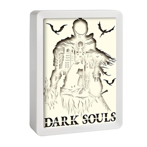 Boîte à lumière Anime, figurine <span class=keywords><strong>Dark</strong></span> Souls, éclairage personnalisé, cadre Shadow Box, image, lampe de nuit 3D, décoration d'intérieur, cadeau Anime - Product Image 2