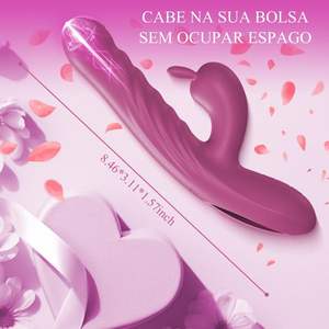 HIROOS mainan seks getar untuk wanita, mainan seks Clitoral pengisap 10 mode senyap dengan daya USB 100% tahan air - Product Image 4