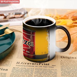 Mug Magique Révélateur de Chaleur Noël Surprise Noir Givré 11oz en Céramique - Product Image 5