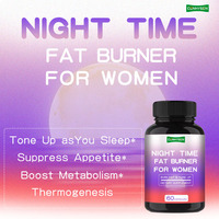 Supplément de brûleur de graisse de poids de perte efficace Capsules de perte de poids brûleur de graisse de nuit pour les femmes Capsules supplément
