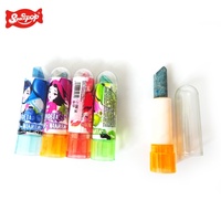 Yummy Colorful Lipstick-Shaped Hard Candy Fruit Flavored and Halal with Decorative Coating for Kids