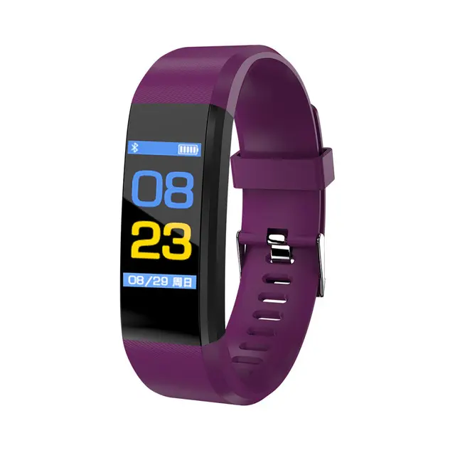 115 Plus Smart Watch Heart Rate Monitor Smart Wristband Fitness Tracker Bracelet IP65 Waterproof Wristwatch Men Women