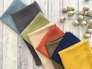 <strong>Sage</strong> <strong>Green</strong> Gauze Cheesecloth Napkin Handmade Cotton Linen with White Raw Edges for Weddings or <strong>Tea</strong> <strong>Towels</strong> - Product Image 5