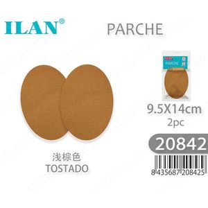 Patch ILAN 9,5X14cm Colore Tostado 2 Pezzi Per Riparazione Abbigliamento - Product Image 1