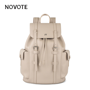 NOVOTE grande capacità in microfibra in <span class=keywords><strong>pelle</strong></span> <span class=keywords><strong>zaino</strong></span> personalizzato con coulisse Vintage superficie luminosa impermeabile antifurto - Product Image 3