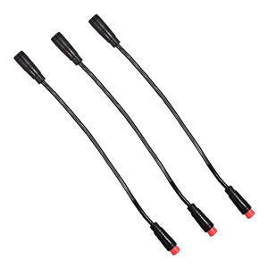 M8 kepala penerbangan colokan antiair ke kabel konektor konektor pria dan wanita konektor 2 Pin rakitan kabel daya kendaraan listrik - Product Image 3