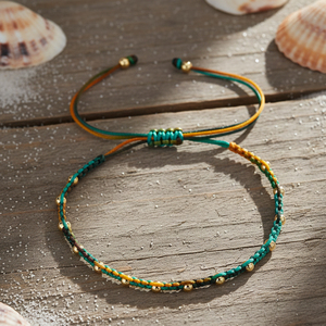 Pulsera <span class=keywords><strong>de</strong></span> la Suerte Go2boho, Chapada en Oro, Accesorios <span class=keywords><strong>de</strong></span> Joyería para Mujeres, Hombres <span class=keywords><strong>y</strong></span> Parejas, Regalos <span class=keywords><strong>de</strong></span> <span class=keywords><strong>Amistad</strong></span>, Verano, Playa, Surfista - Product Image 3